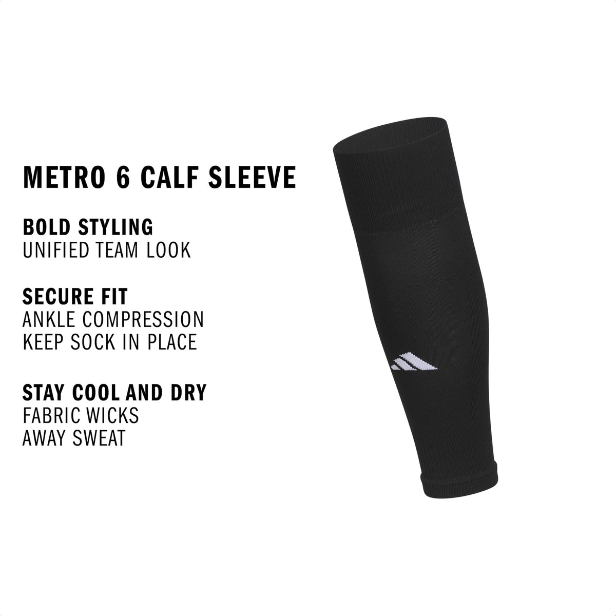 adidas Metro Soccer Socks or Calf Sleeves 1 Pair