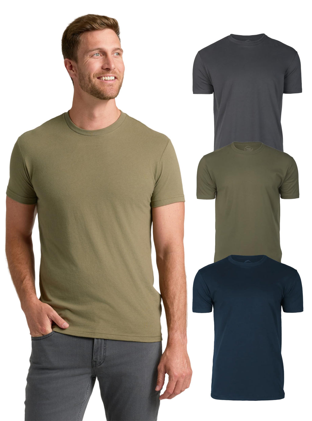 True Classic Mens T-Shirts – Short Sleeve Crew