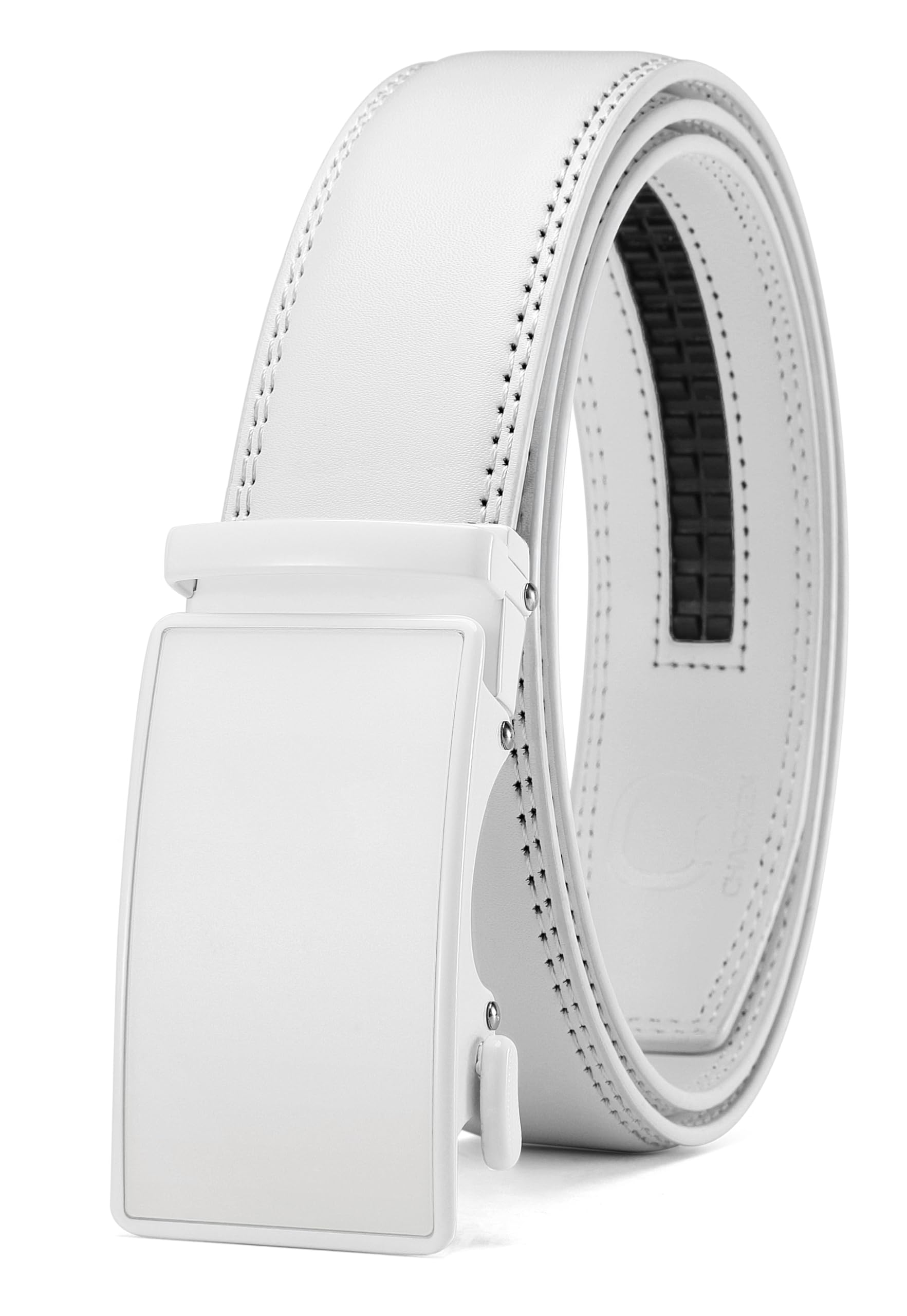 CHAOREN Mens Leather Ratchet Belt - 1 3/8" for Dress Pants