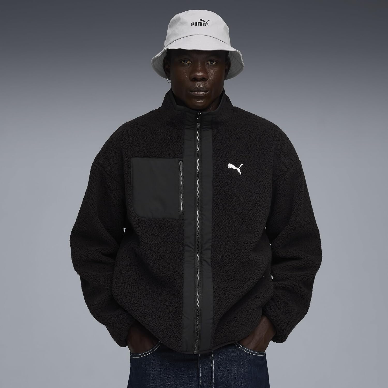 PUMA Reversible Sherpa Jacket Mont Erkek
