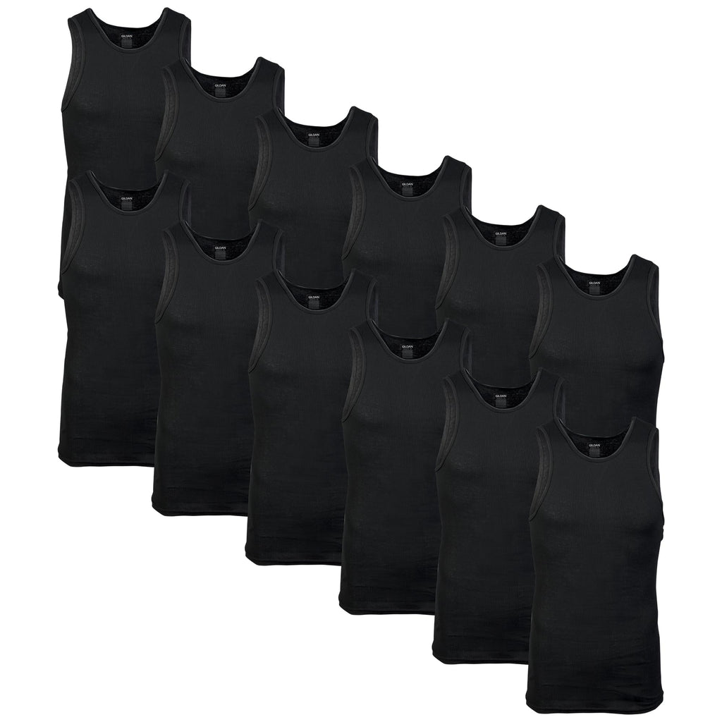 Gildan Men's A-Shirts Tanks Multipack