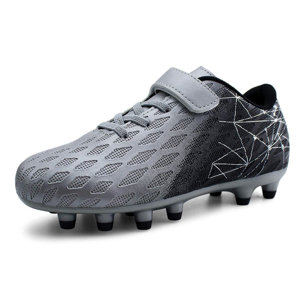 brooman Kids Firm Ground Soccer Cleats Boys Girls Athletic Outdoor Football Shoes