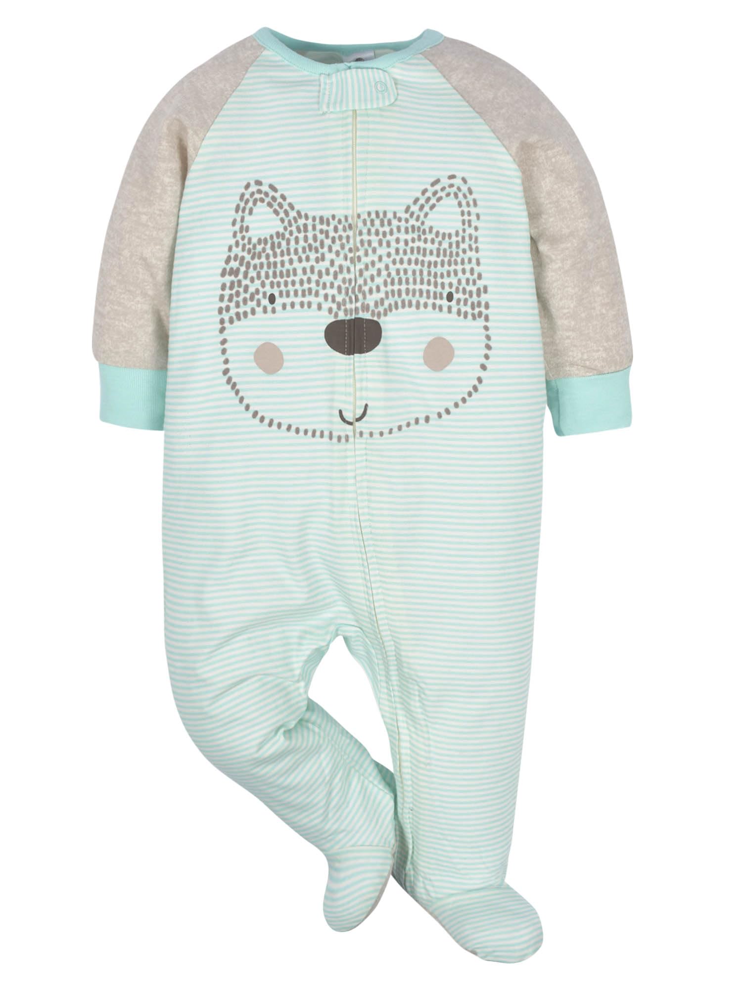 Gerber Baby Boys' 4 Pack Sleep 'N Play Footie