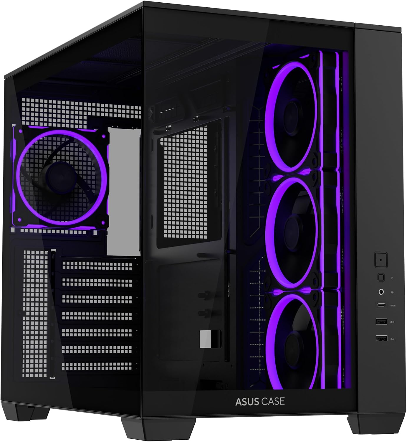 ASUS A32 PLUS TG ARGB Siyah mATX Bilgisayar Kasası