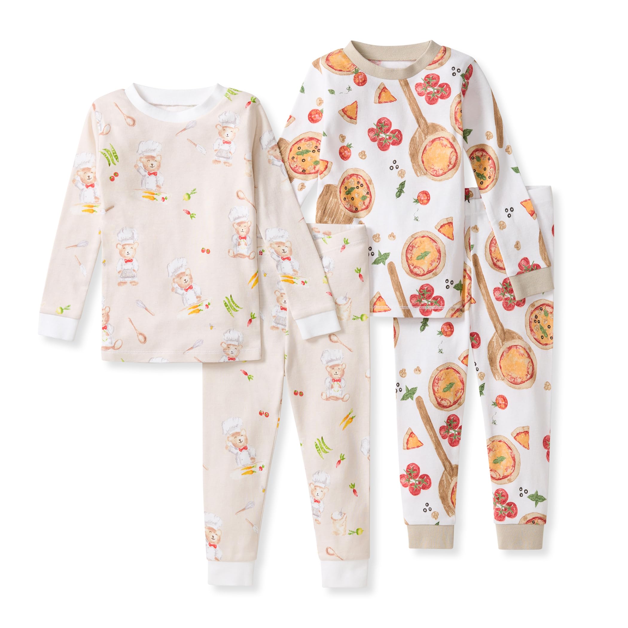 Burt's Bees Baby Organic Cotton Pajamas for Boys, Toddler PJ Set, 2-PC