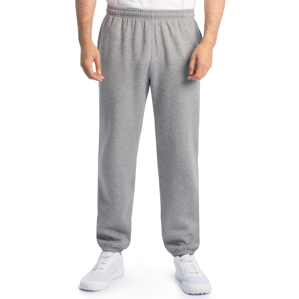 Fruit of the Loom Eversoft Fleece Elastic Bottom Sweatpants with Pockets, Relaxed Fit, Moisture Wicking, Breathable