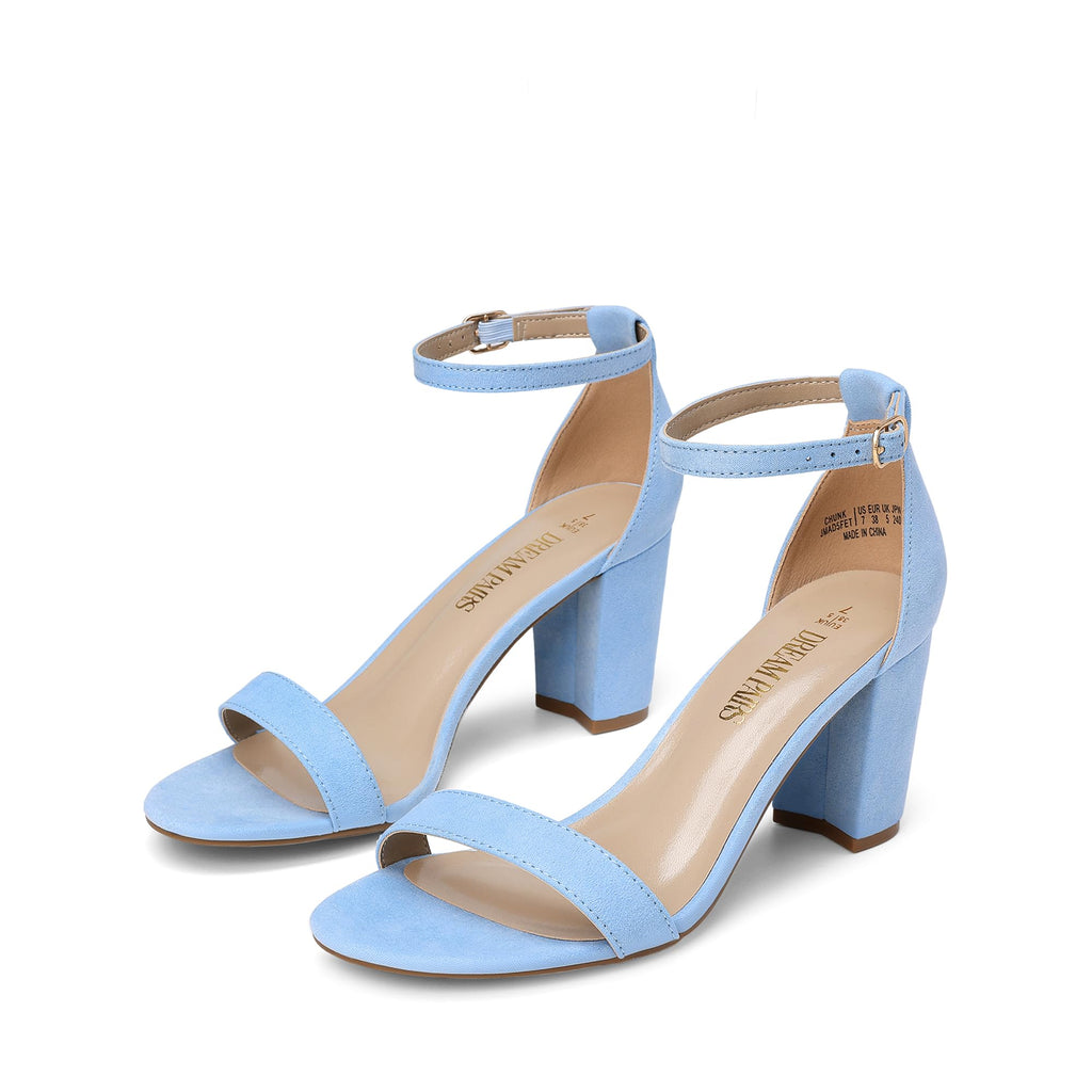 DREAM PAIRS Women's Comfort Block Heel Sandals