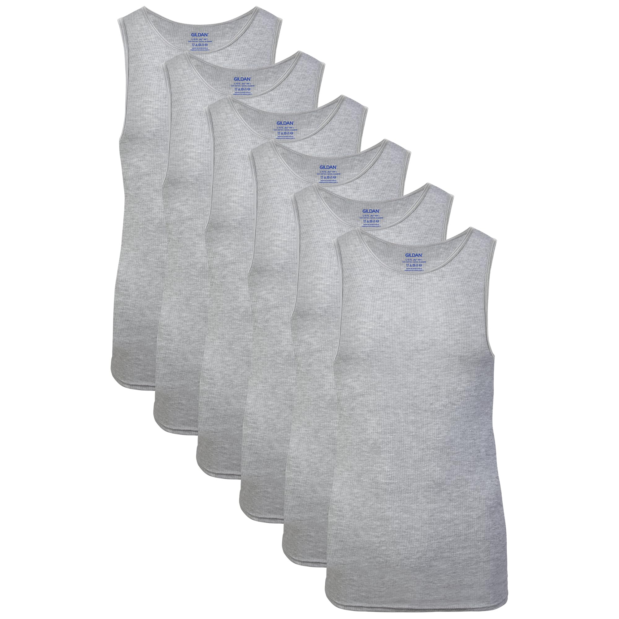 Gildan Men's A-Shirts Tanks Multipack