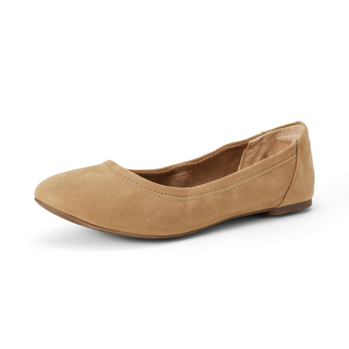 Amazon Essentials Women's Comfortable Round Toe Ballet Flats, Cushioned Memory Foam
