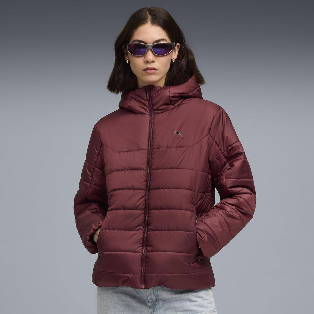 Ess Hooded Padded Kadın Yeşil Günlük Stil Mont 68523182