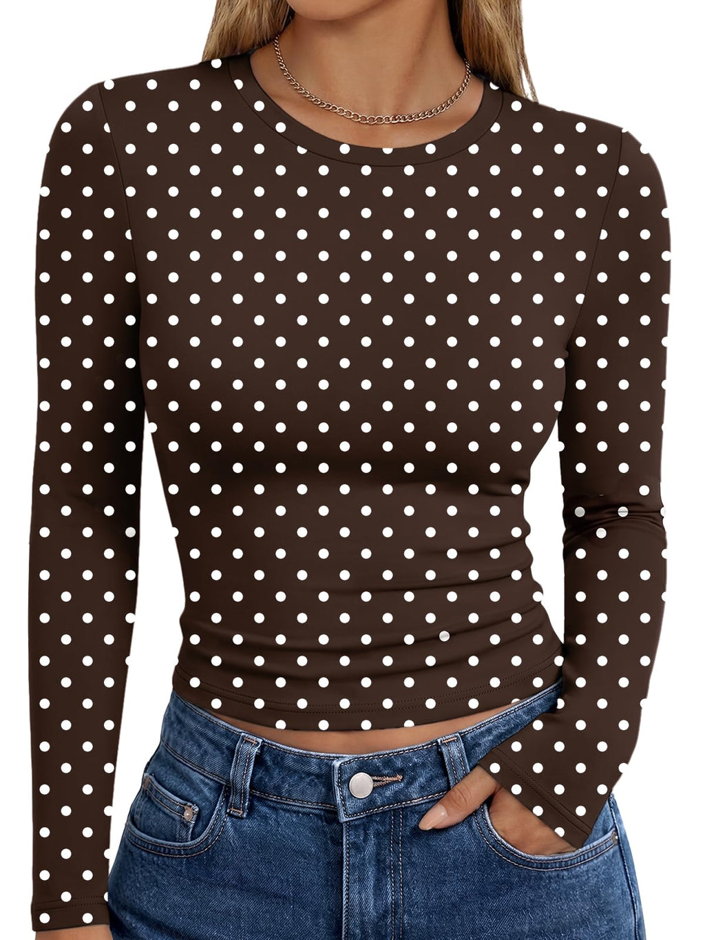 Trendy Queen Womens Long Sleeve T Shirts Fall Fashion Basic Y2K Tops 2026