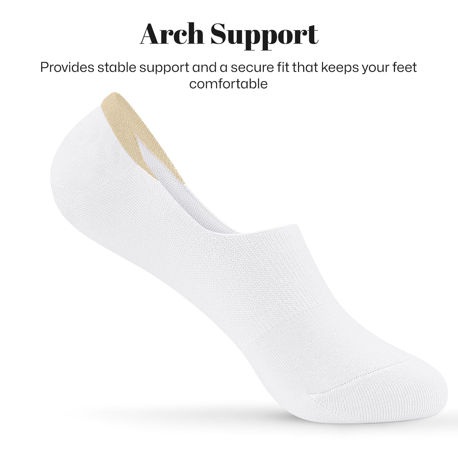 wernies No Show Socks Women Low Cut Ankle Socks Non Slip 4/8 Pairs