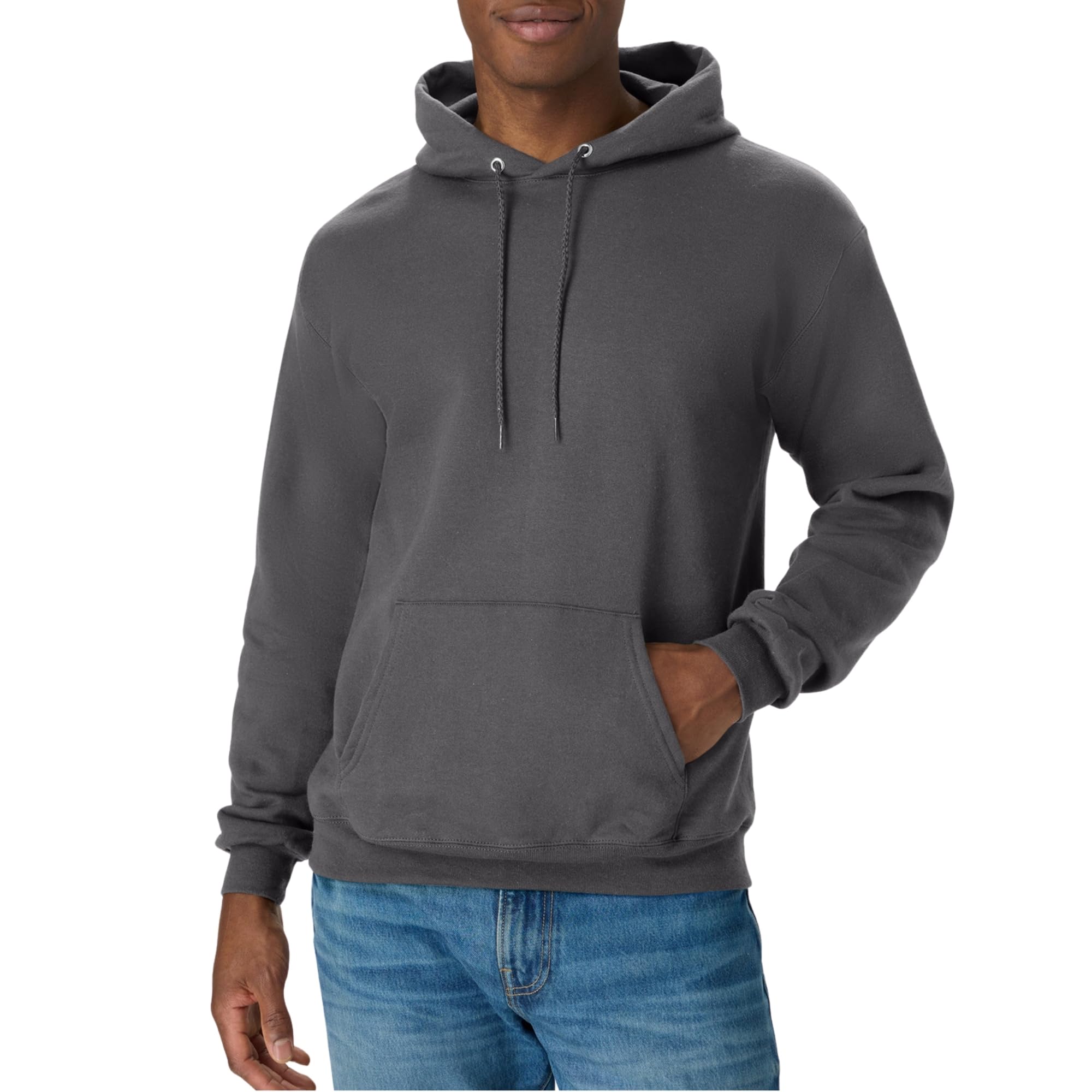 Hanes Men's Hoodie - EcoSmart Fleece Hooded Sweatshirt for Men & Women - Midweight Fleece - Big & Tall Available