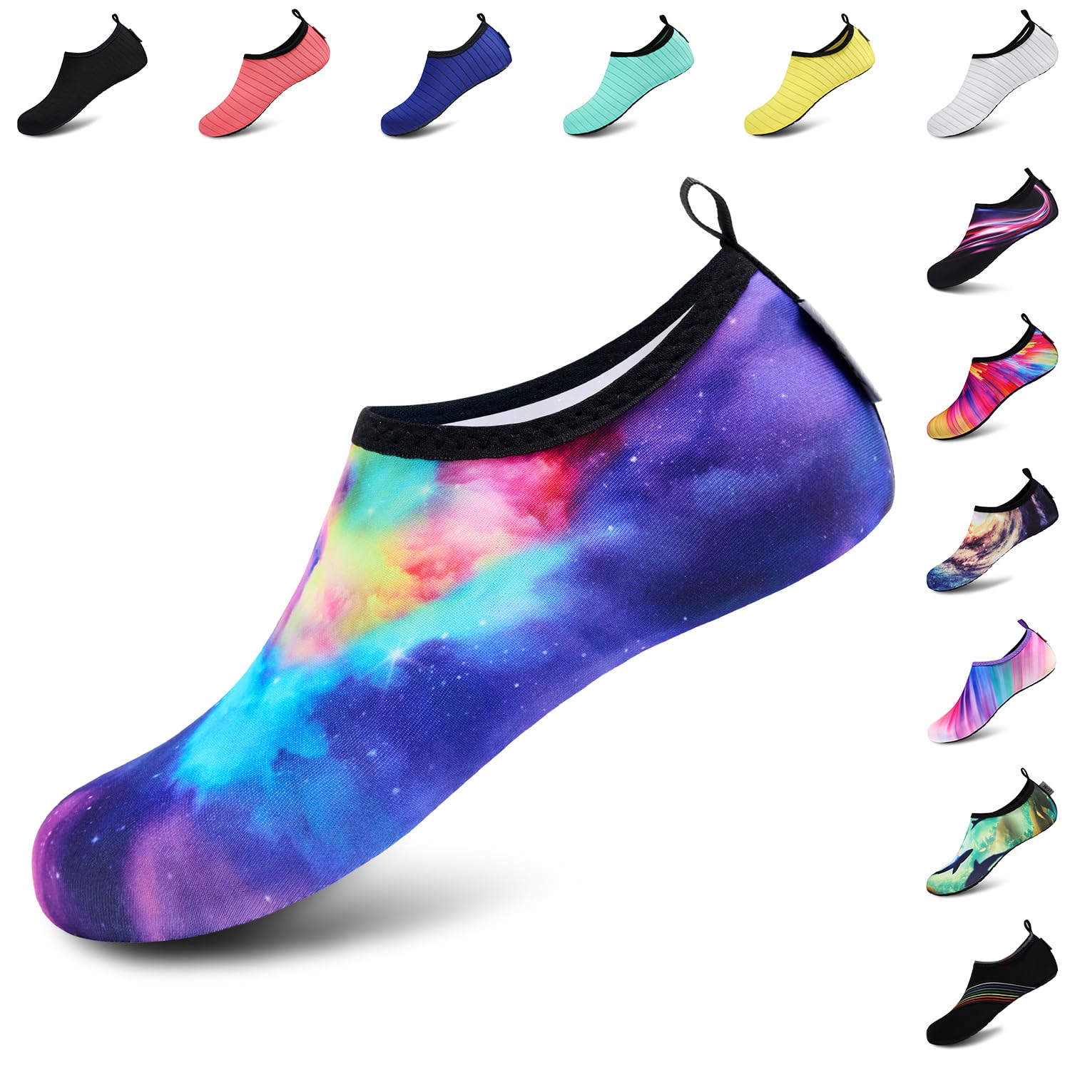 VIFUUR Water Shoes for Men Women Barefoot Quick Dry Aqua Socks Slip On