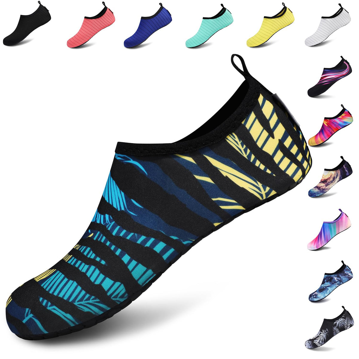 VIFUUR Water Shoes for Men Women Barefoot Quick Dry Aqua Socks Slip On