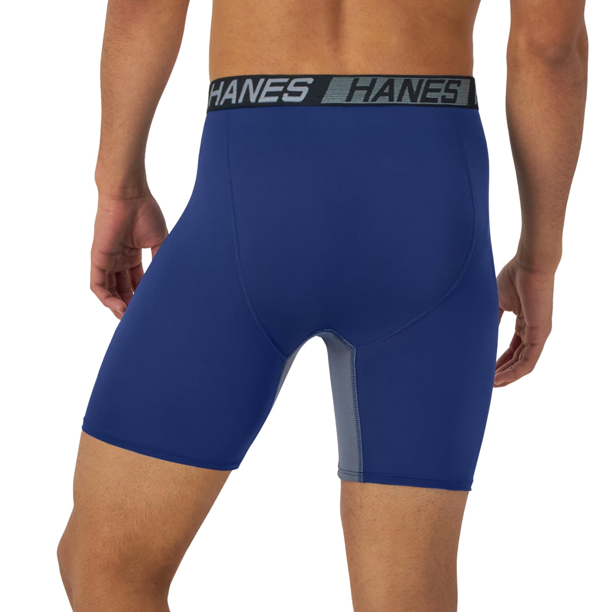 Hanes Men's Underwear Boxer Briefs Pack, 3-Pack, Total Support Pouch, Long or Short-Leg Boxer Briefs