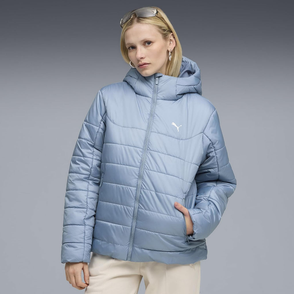 Ess Hooded Padded Kadın Yeşil Günlük Stil Mont 68523182