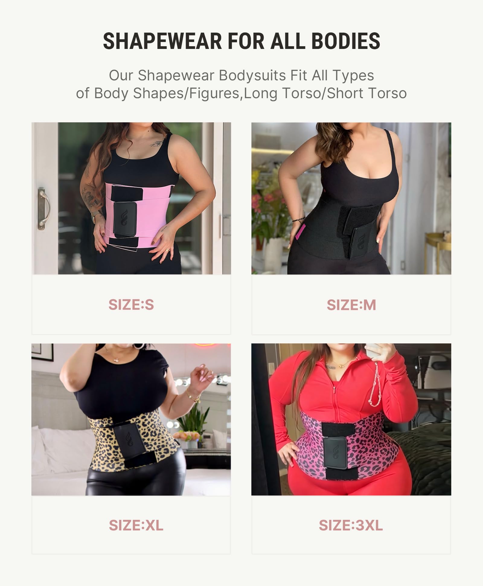 FeelinGirl Waist Trainer Belt Cincher Corset Tummy Control Faja Body Shaper