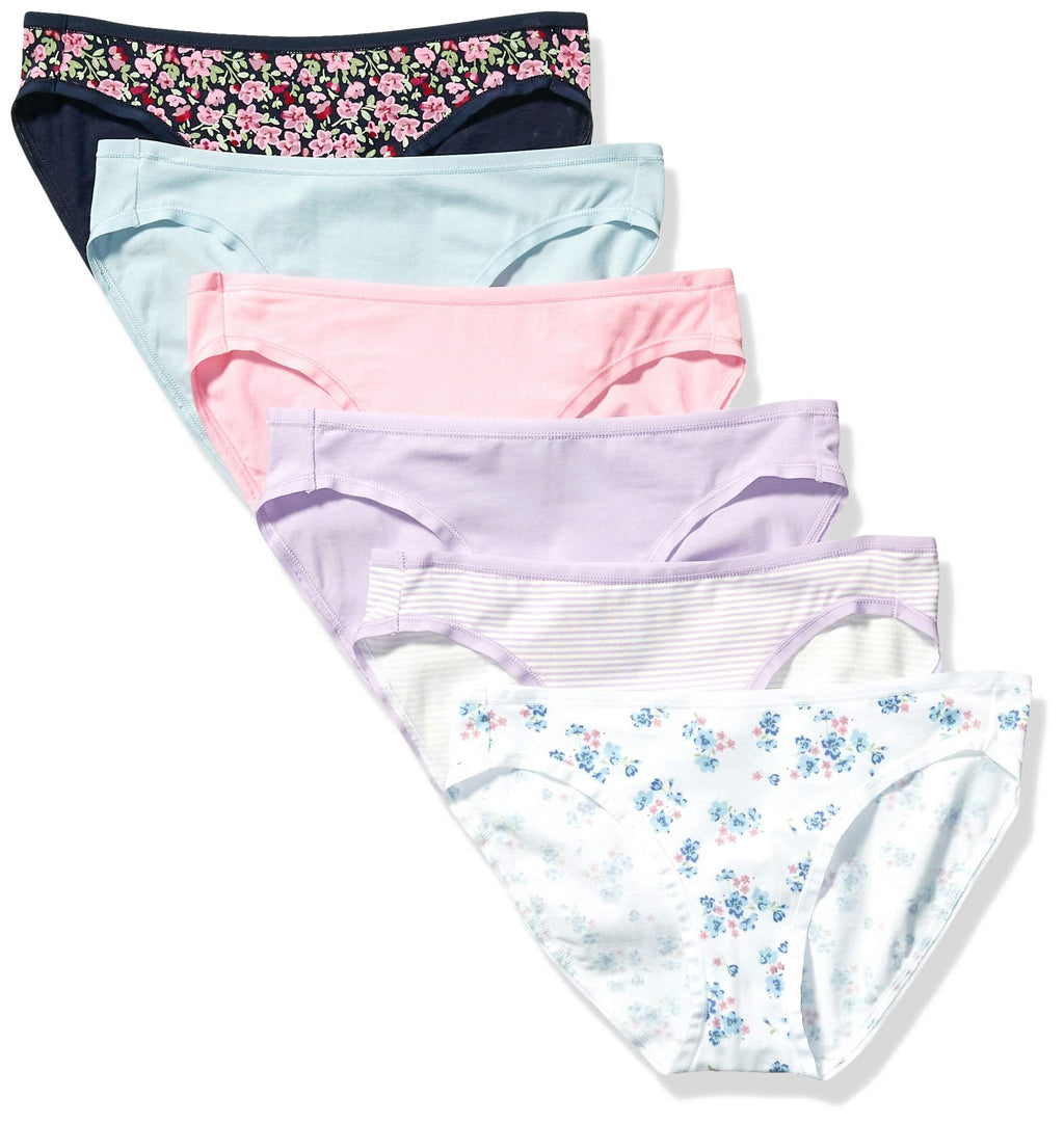 Amazon Essentials Women's Cotton Spandex Bikini Brief Underwear (Available in Plus Size)