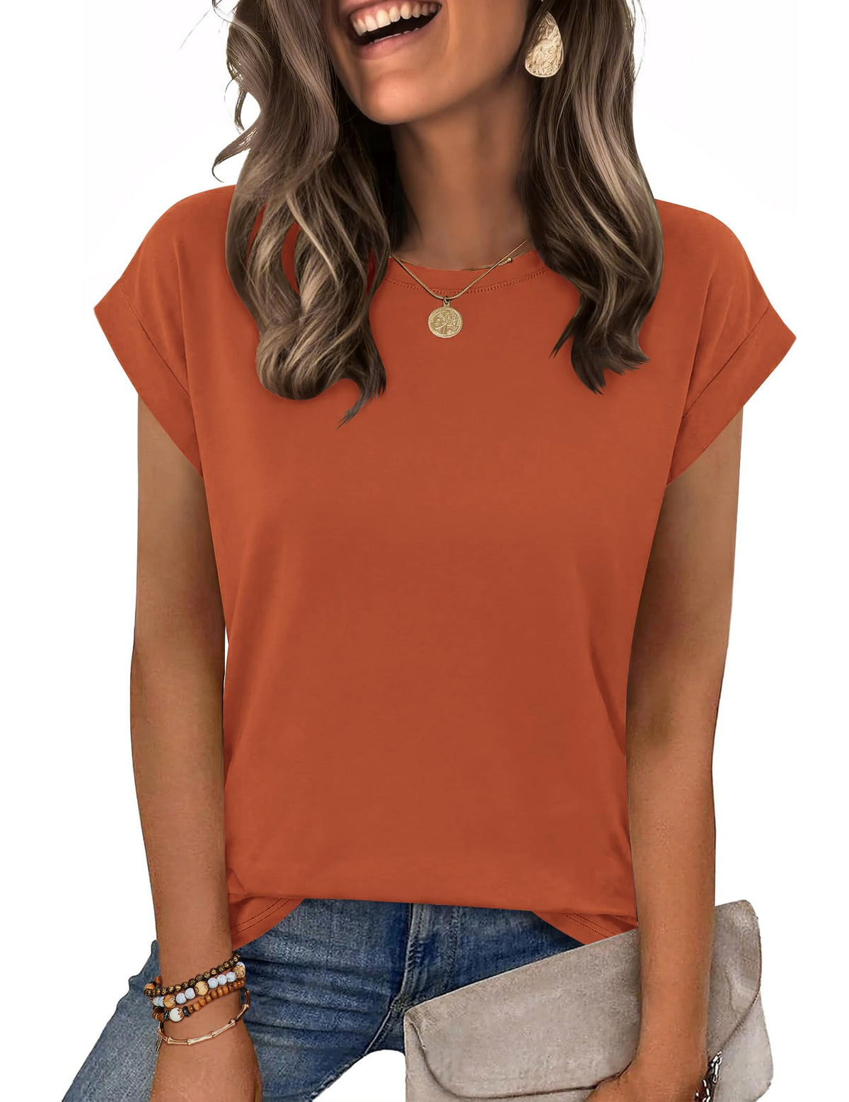 Zeagoo Womens Tops Summer Casual Cap Sleeve Tshirts Shirts Business Blouses