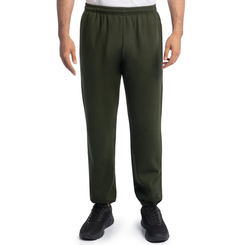 Fruit of the Loom Eversoft Fleece Elastic Bottom Sweatpants with Pockets, Relaxed Fit, Moisture Wicking, Breathable