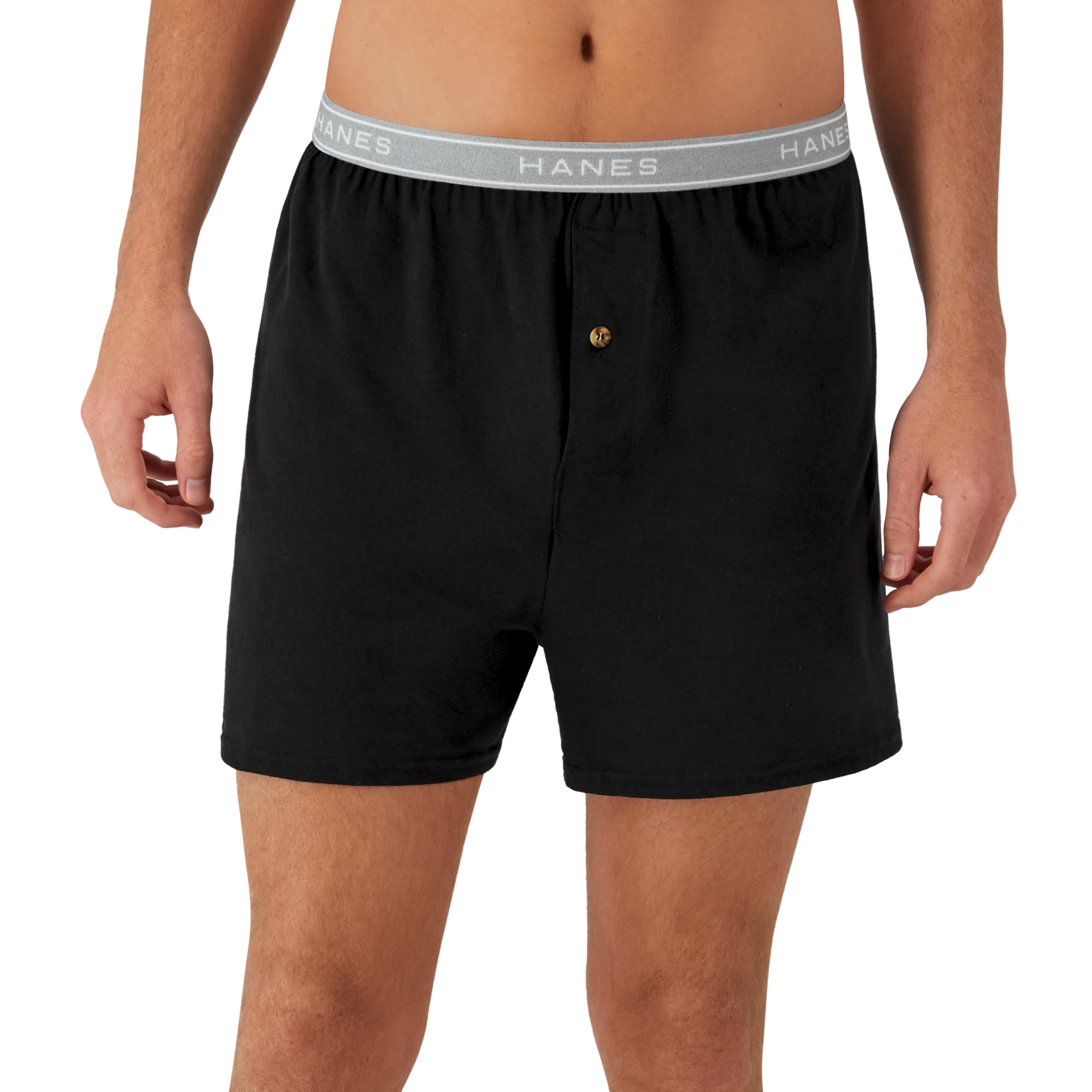 Hanes mens Underwear Boxers Pack, Cool and Breathable Cotton Underwear, Exposed and Comfortflex Waistbands, Multi-pack