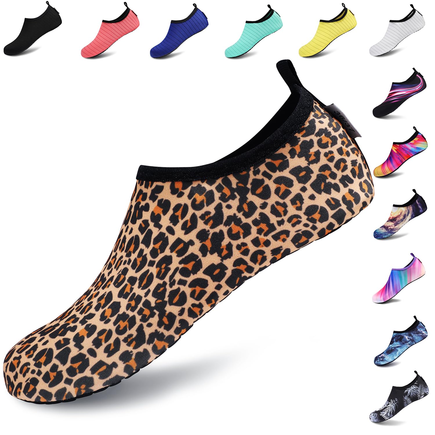 VIFUUR Water Shoes for Men Women Barefoot Quick Dry Aqua Socks Slip On