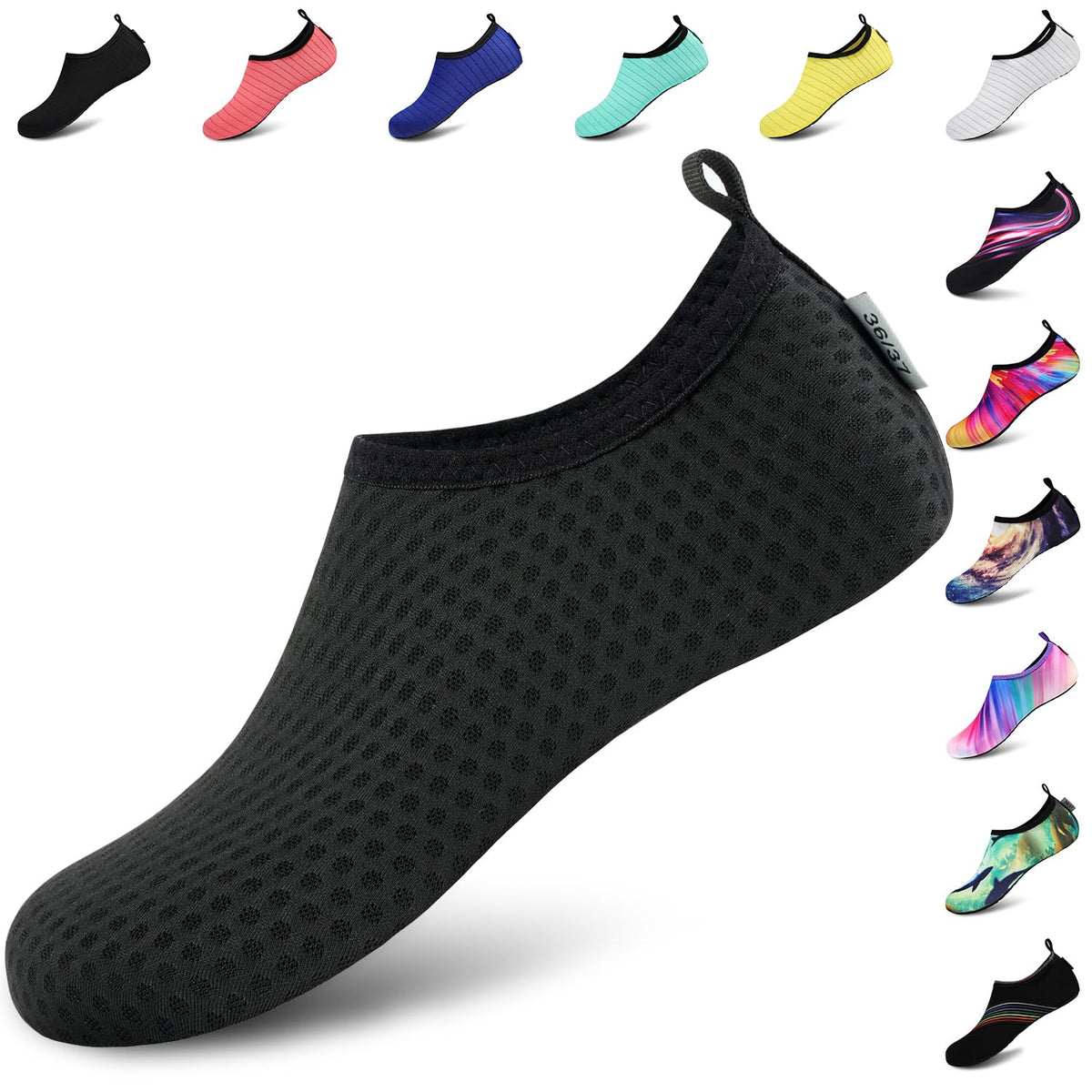 VIFUUR Water Shoes for Men Women Barefoot Quick Dry Aqua Socks Slip On