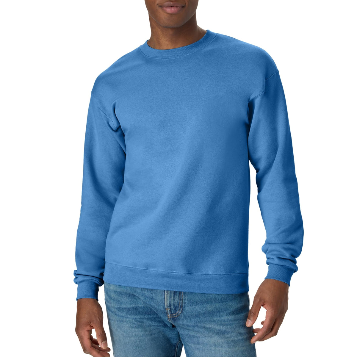 Hanes Men's Sweatshirt, EcoSmart Fleece Crewneck Sweatshirt, Big & Tall Available, 1 or 2-Pack