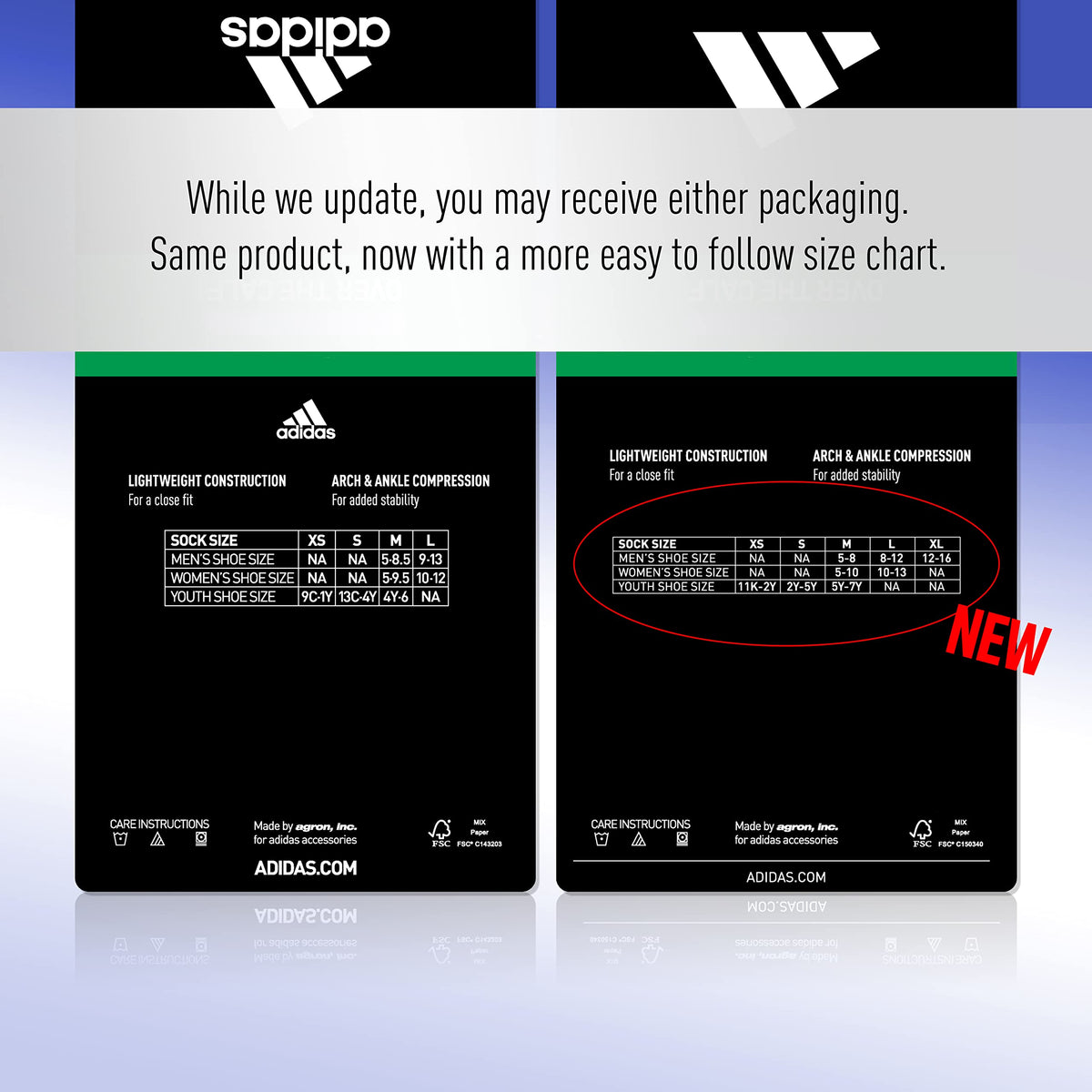 adidas Metro Soccer Socks or Calf Sleeves 1 Pair