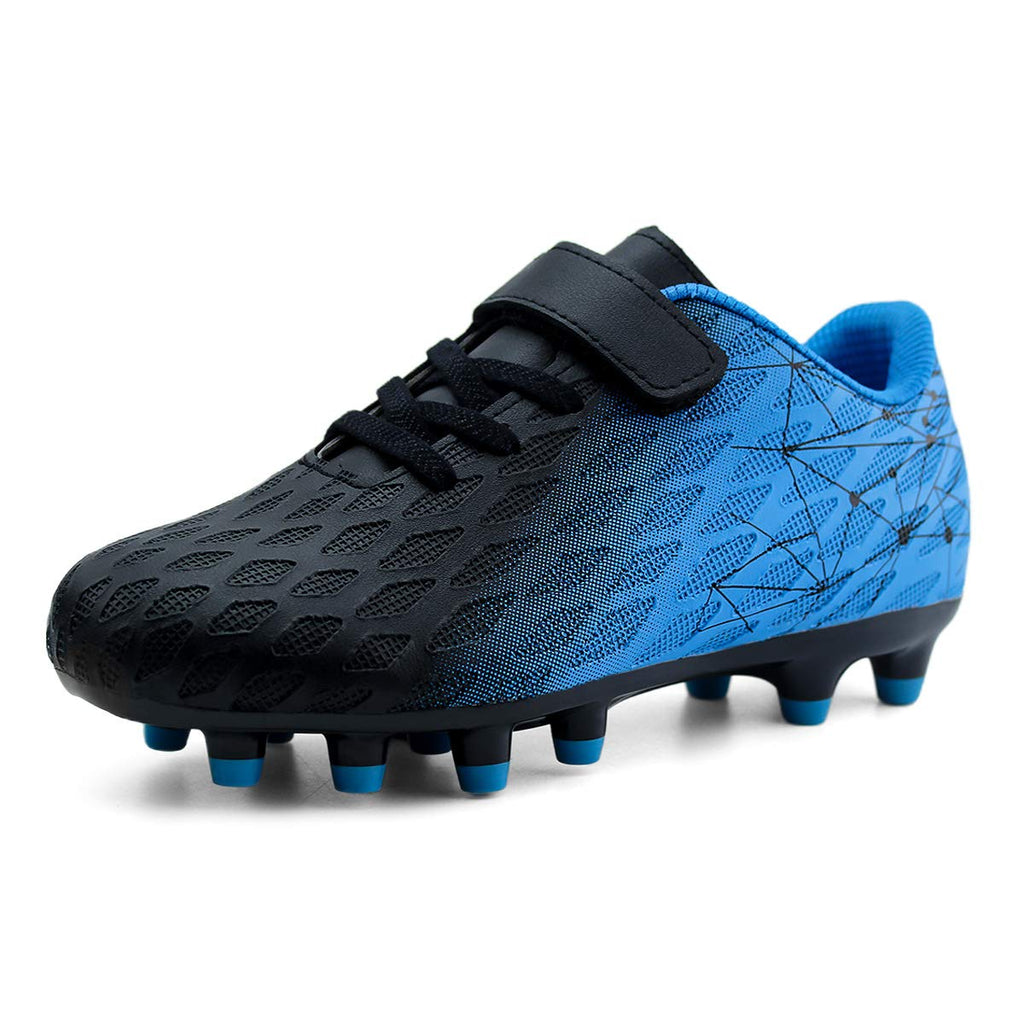 brooman Kids Firm Ground Soccer Cleats Boys Girls Athletic Outdoor Football Shoes