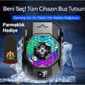 SL31 Profesyonel Buz Tutan Telefon Soğutucu RGB Işıklı Oyun Fanı + Desenli Parmaklık Hediye