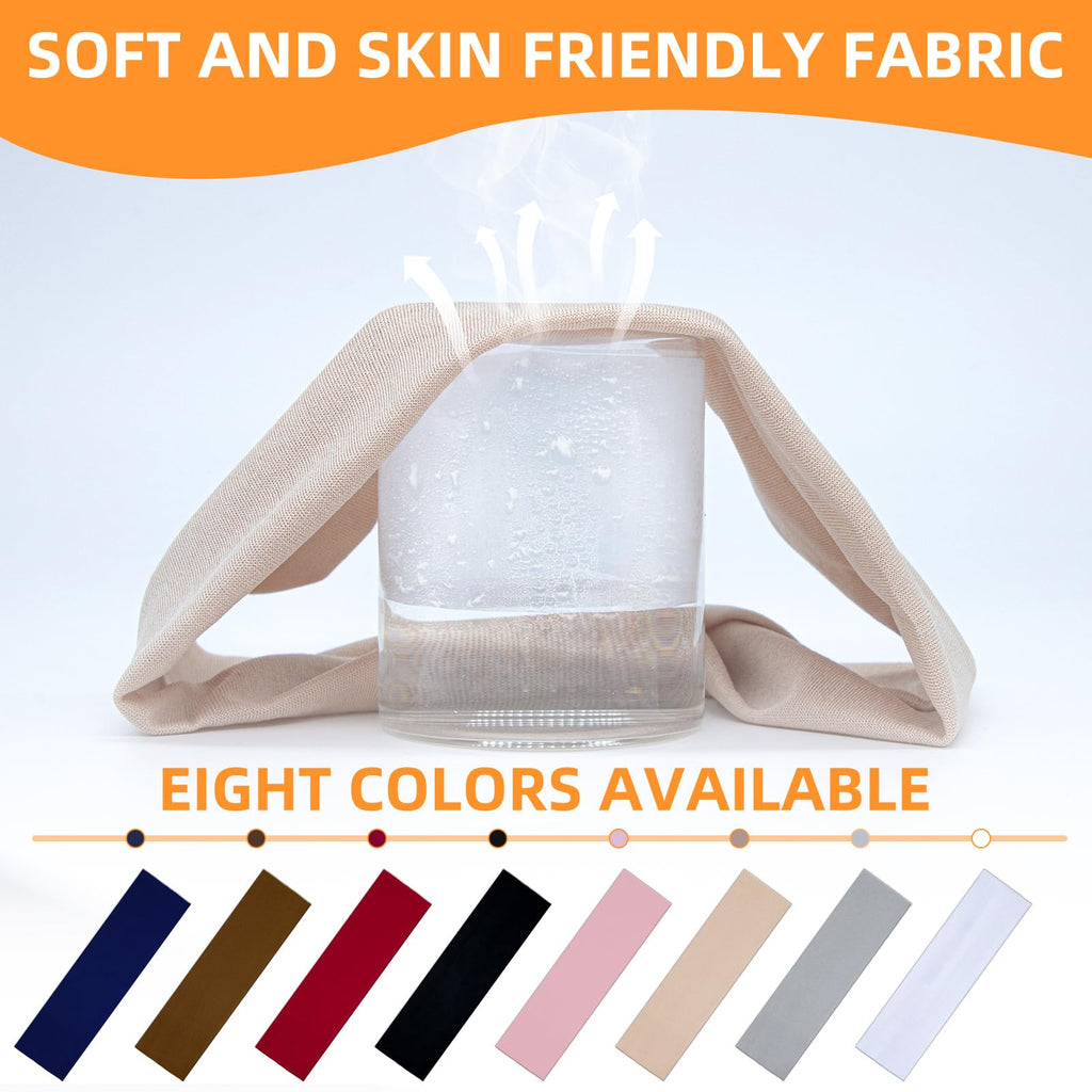 Headbands for Women 8PCS, Summer-Exclusive Elastic Non Slip Hair Head Bands