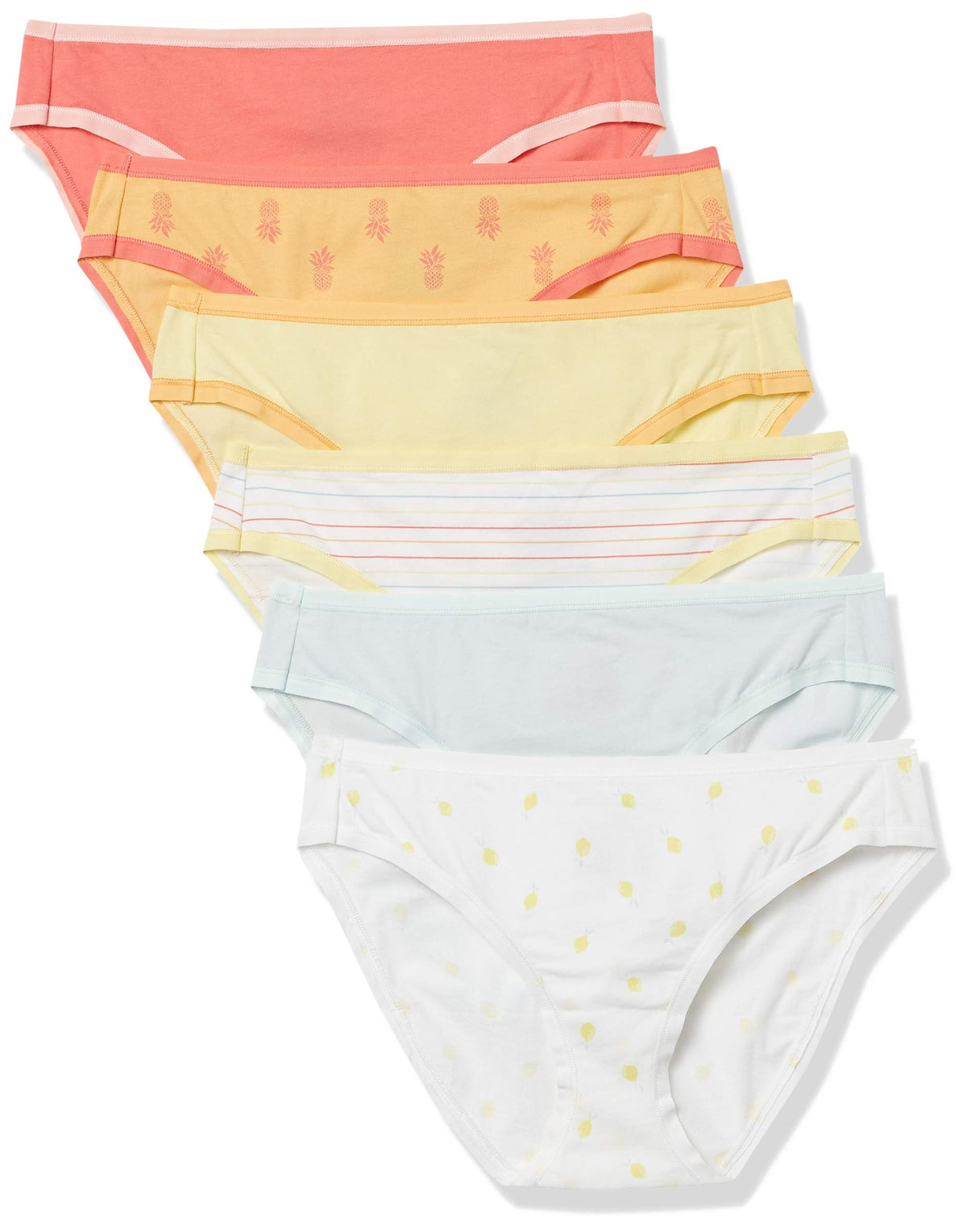 Amazon Essentials Women's Cotton Spandex Bikini Brief Underwear (Available in Plus Size)