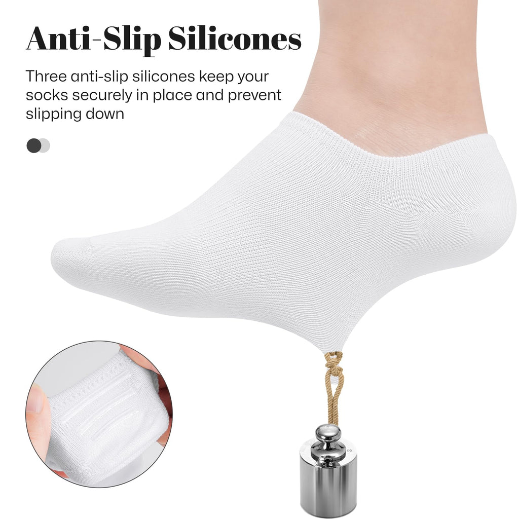 wernies No Show Socks Women Low Cut Ankle Socks Non Slip 4/8 Pairs