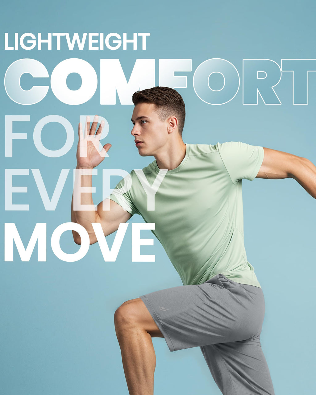 Breathable Mesh Mens Athletic Shorts Loose-Fit Quick Dry Running Gym Shorts