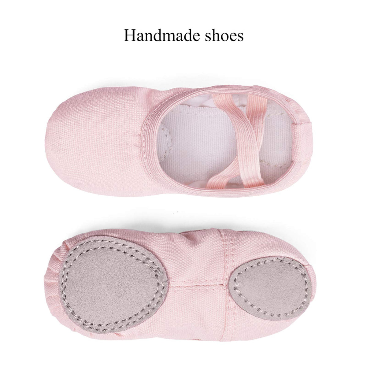 Stelle Canvas Ballet Shoes Toddler Girls No-Tie Split Sole Ballet Slippers