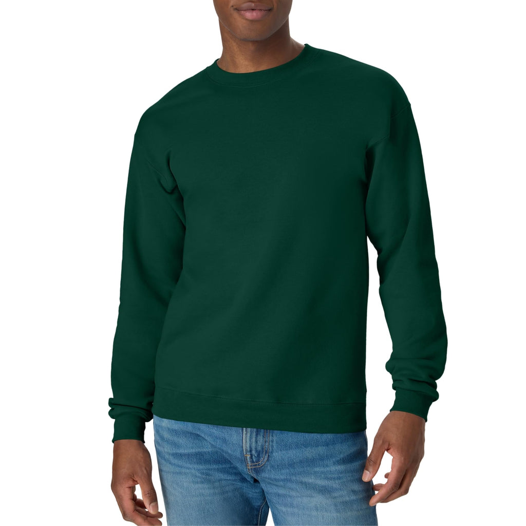 Hanes Men's Sweatshirt, EcoSmart Fleece Crewneck Sweatshirt, Big & Tall Available, 1 or 2-Pack