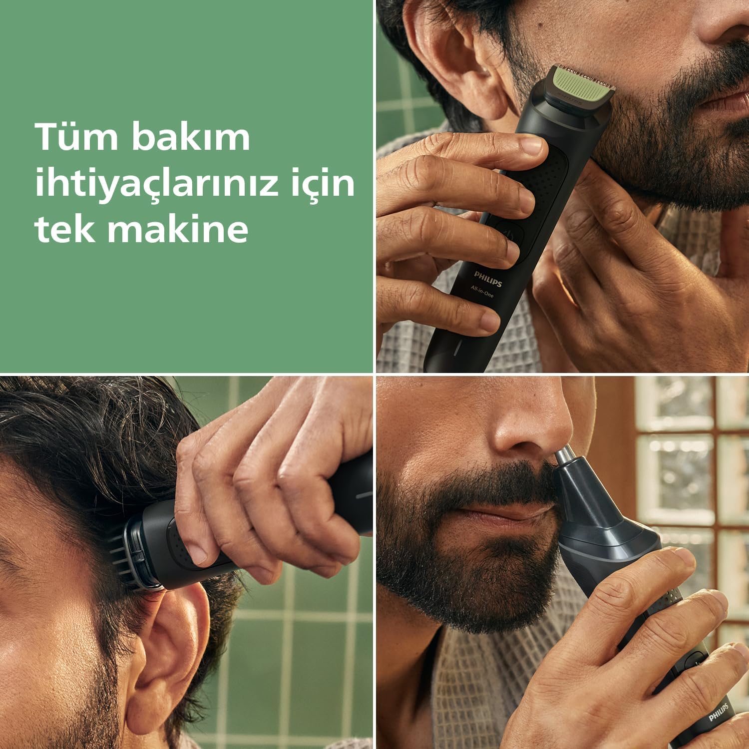 Philips 3000 Serisi 7in1,Erkek Bakım Seti,Yüz/Saç/Vücut Tıraş Makinesi,Islak/Kuru Kullanım,MG3930/15