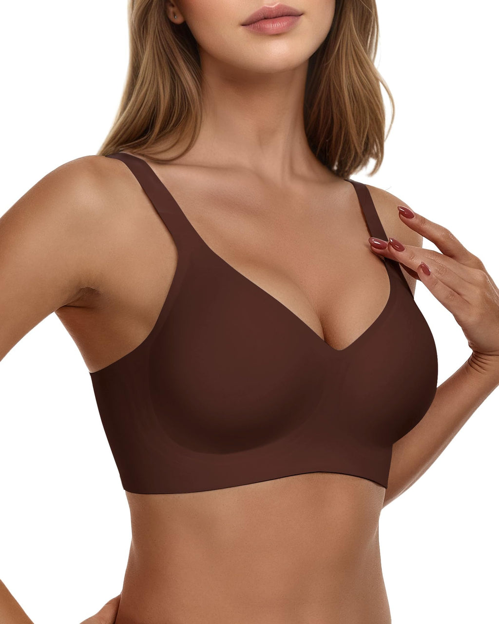 As Fairy Wireless Bras for Women Full Coverage Seamless Comfort T-Shirt Bra
