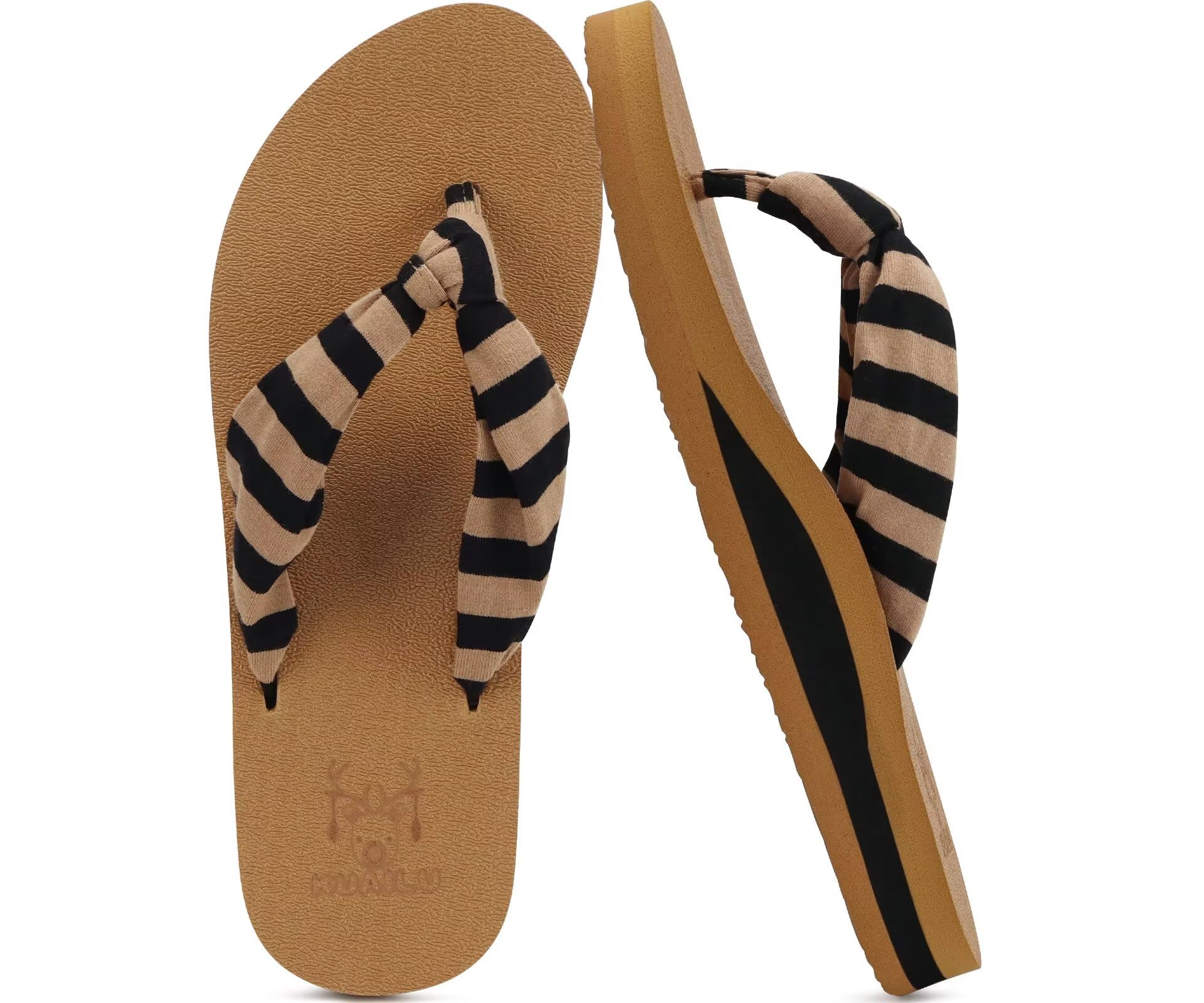 KuaiLu Flip Flops for Women with Arch Support Summer Beach Thong Sandals