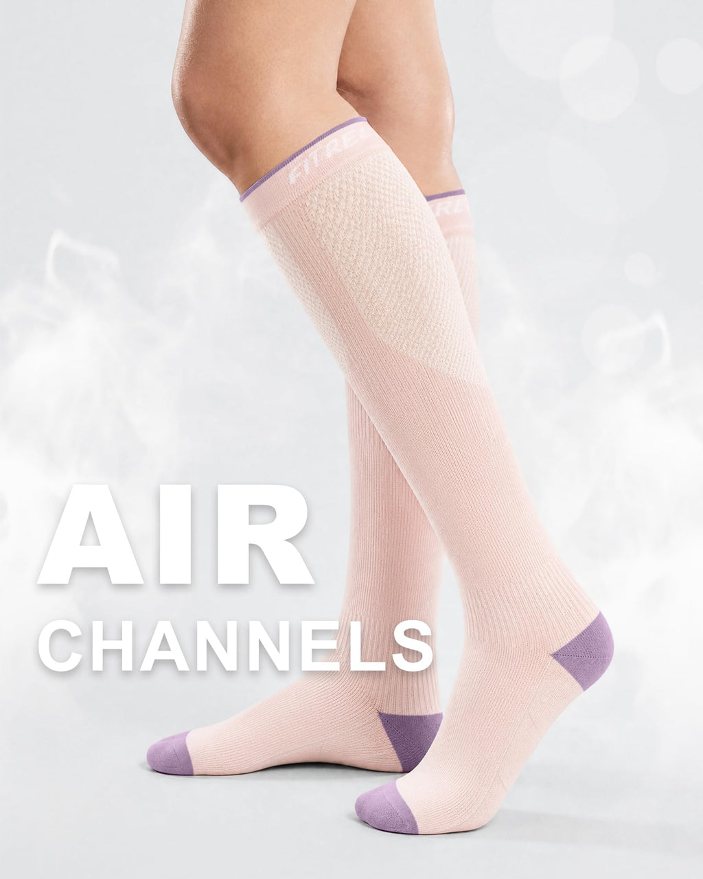 FITRELL 3 Pairs Compression Socks for Women and Men 20-30mmHg-Circulation Support Socks