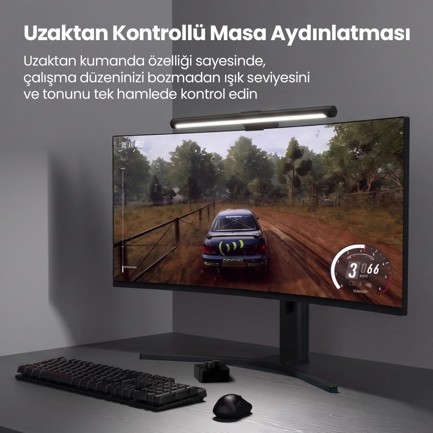 Ergoflex EF-354 Kablosuz Kumandalı, Dokunmatik Ayarlanabilir Bilgisayar Monitör Işık Çubuğu