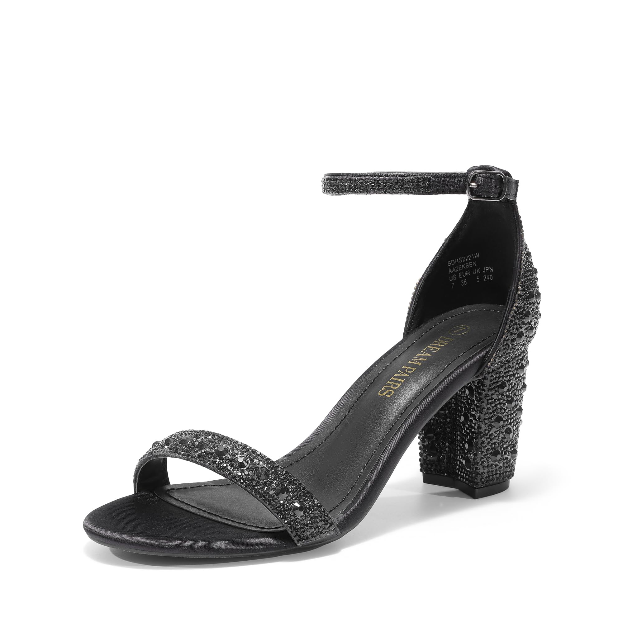 DREAM PAIRS Women's Comfort Block Heel Sandals