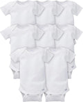 Gerber Baby Girls' 8-pack Short Sleeve Onesies Bodysuits