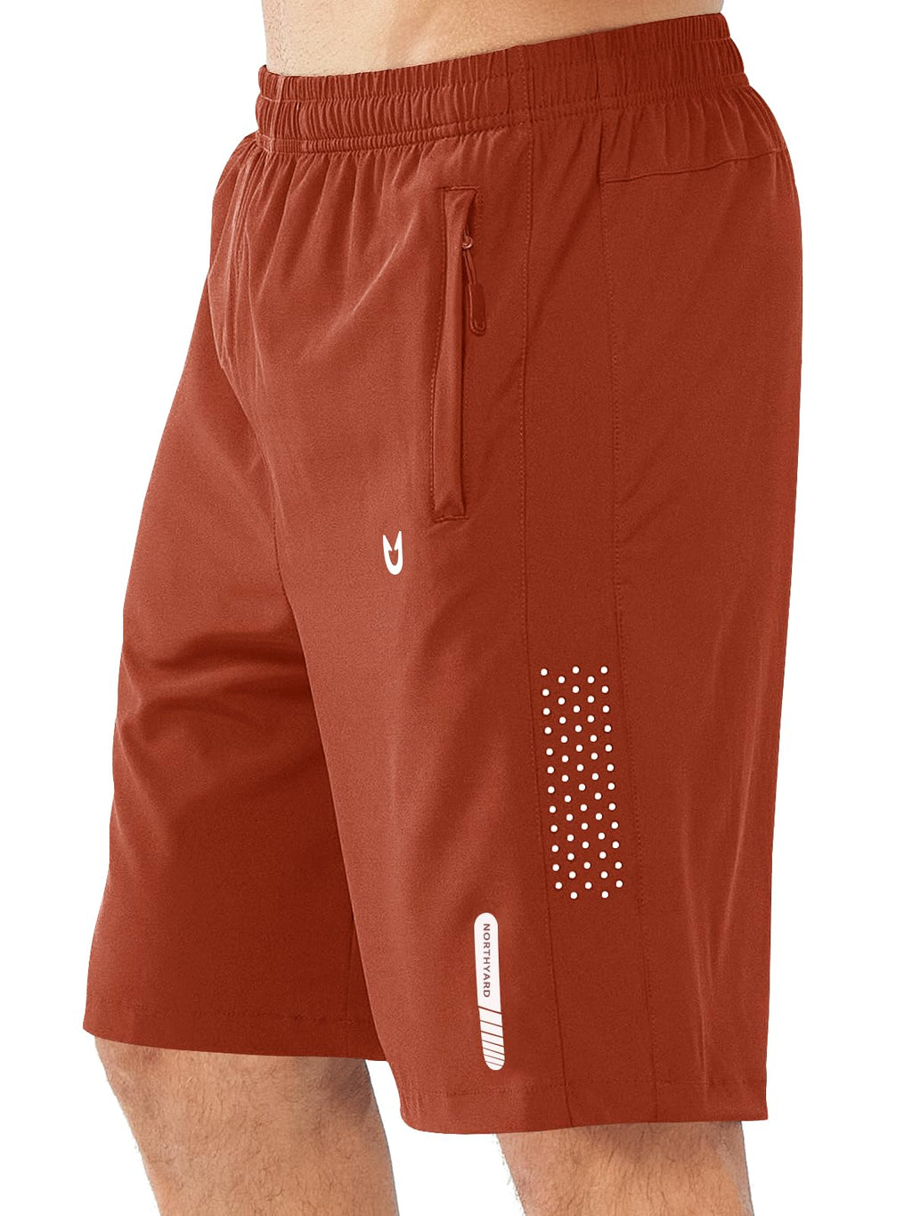 NORTHYARD Men's Athletic Running Shorts Gym Workout 7"/9"/5" Zipper Pockets