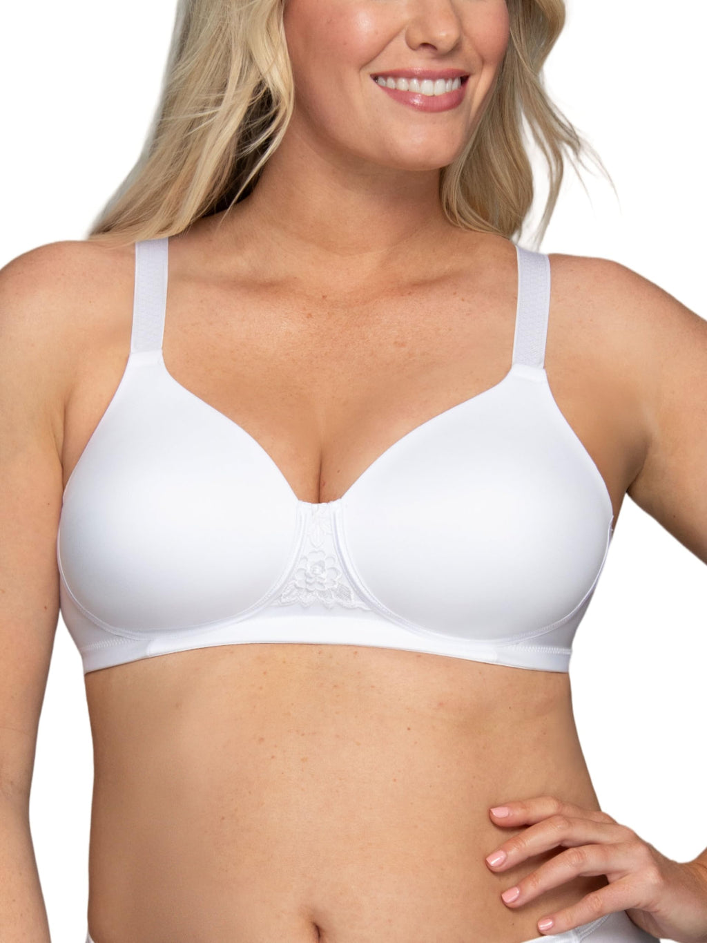Vanity Fair Women's Full Figure Beauty Back Smoothing Bra, 4 Way Stretch Fabric, Lightly Lined Cups up to H