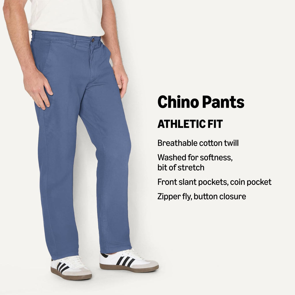 Amazon Essentials Men's Athletic-Fit Stretch Chino Pants, Casual Business Wear