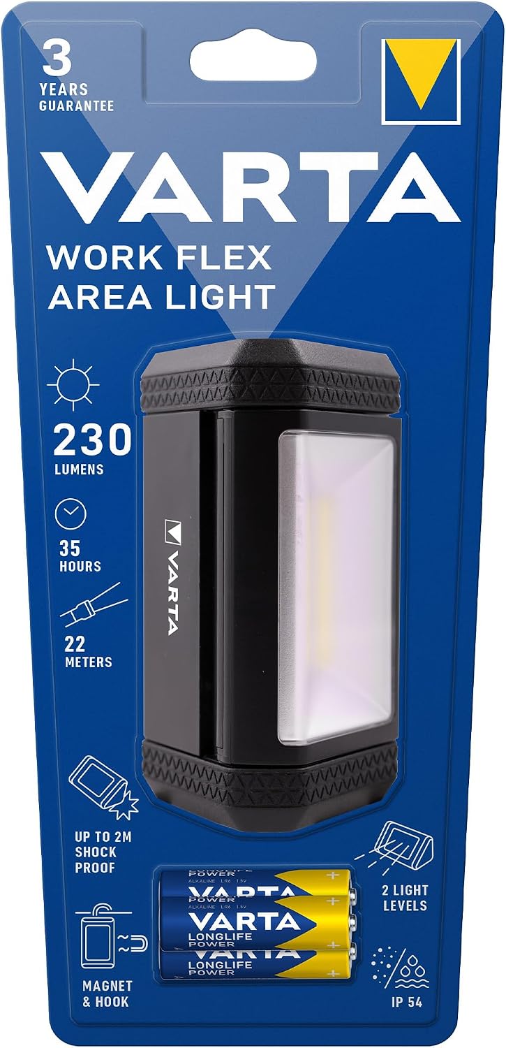 Varta WORK FLEX MotionSensor H20(Kafa Feneri) (Hareket sensörlü)