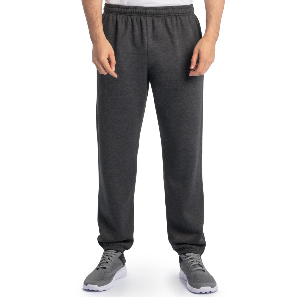Fruit of the Loom Eversoft Fleece Elastic Bottom Sweatpants with Pockets, Relaxed Fit, Moisture Wicking, Breathable
